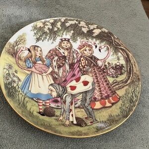 Alice in Wonderland Decorative Limoges Porcelain Plate
